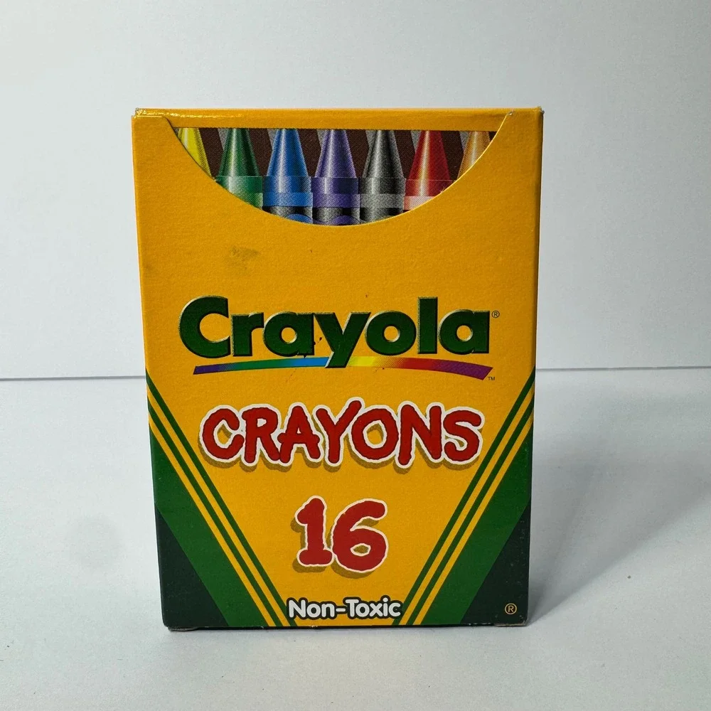 Vintage 2000 Crayola Crayons 16 Count Box‎ Binney & Smith Made in USA NEW in Box